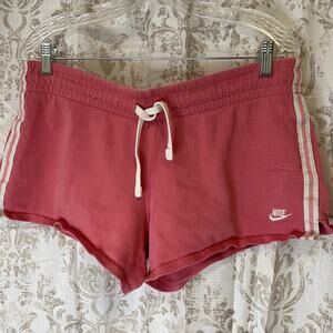Nike - Women’s Pink Short Shorts - 100% Cotton - Size M (8-10)